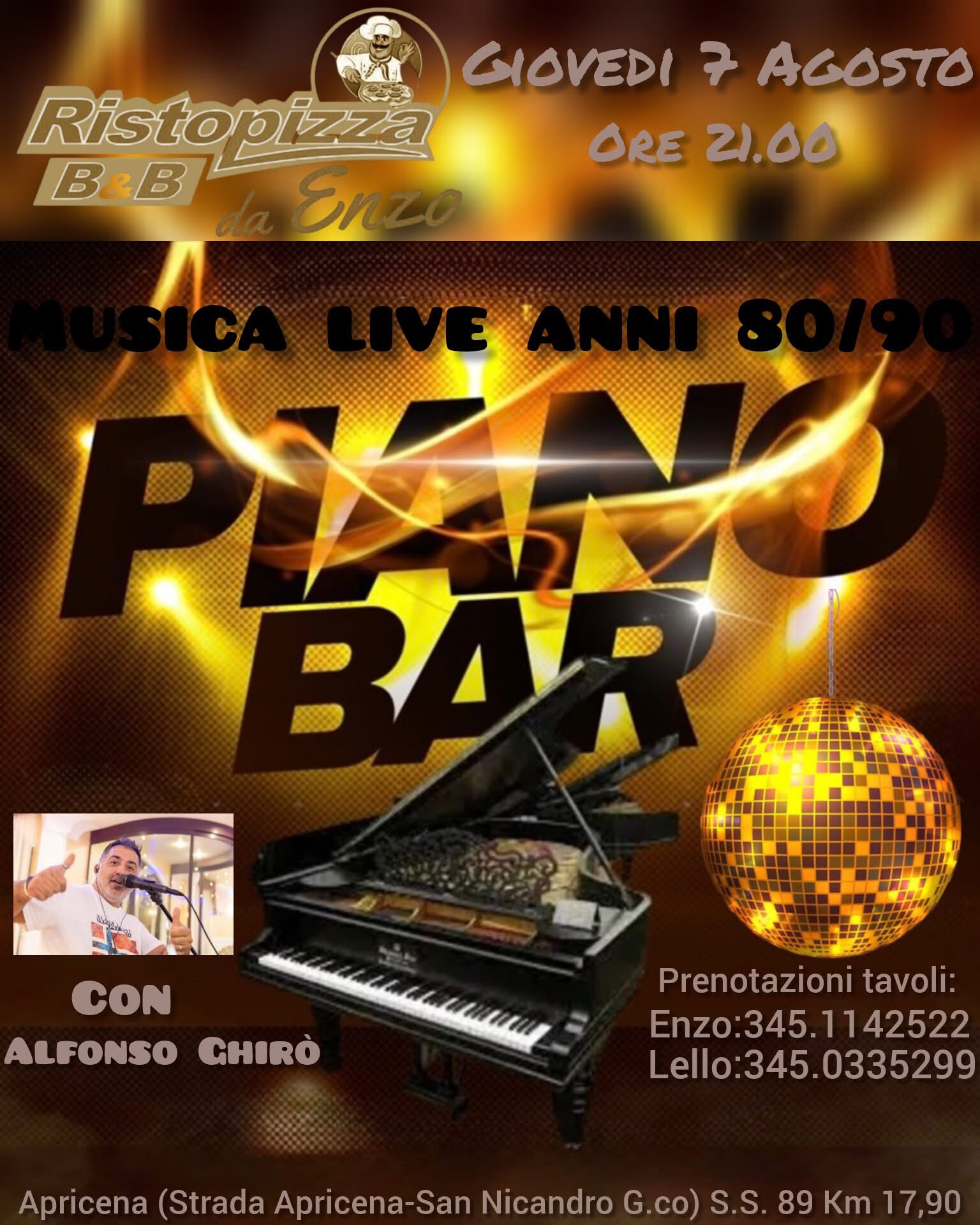 Musica 80 90 con Alfonso Chirò