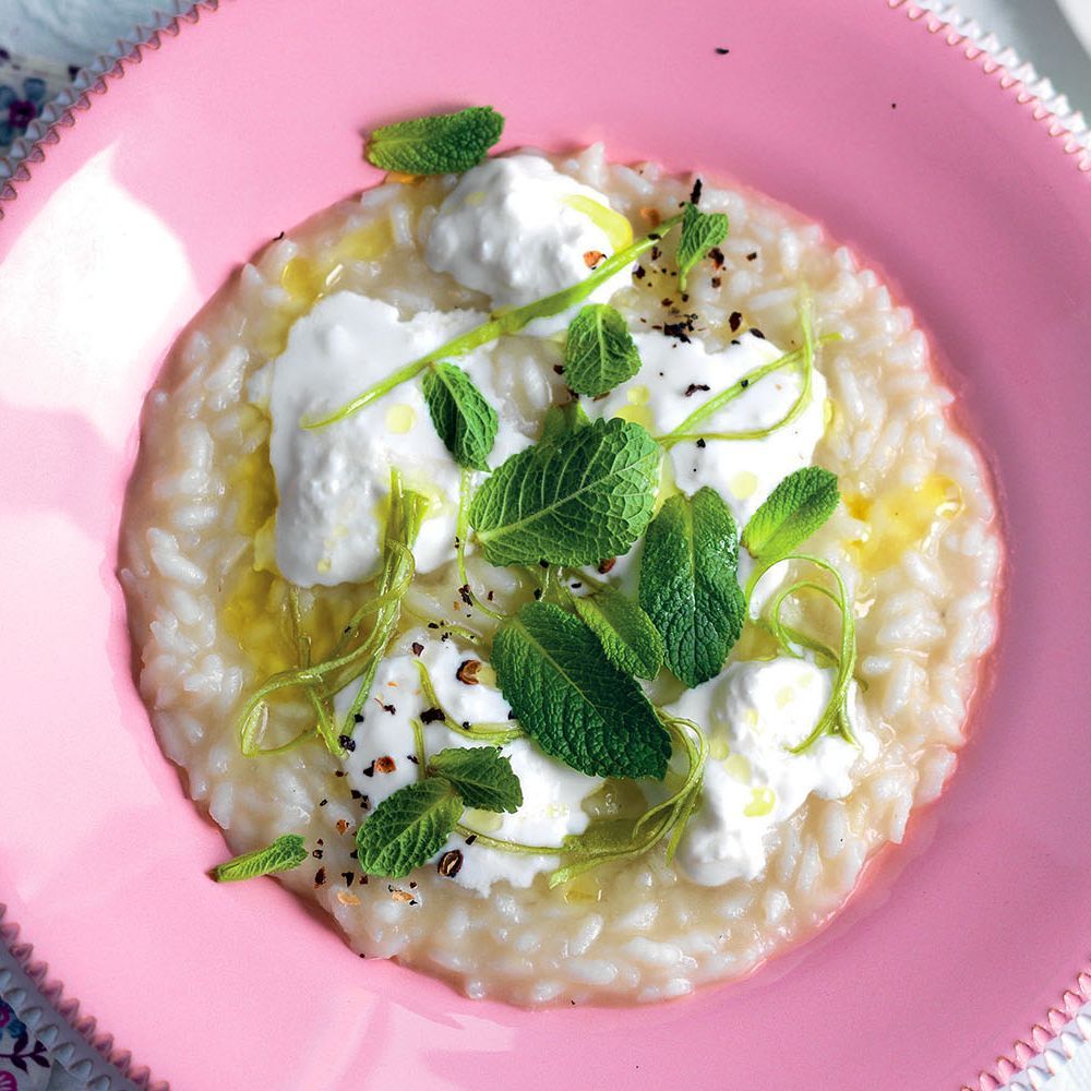 Risotto alla mela verde
